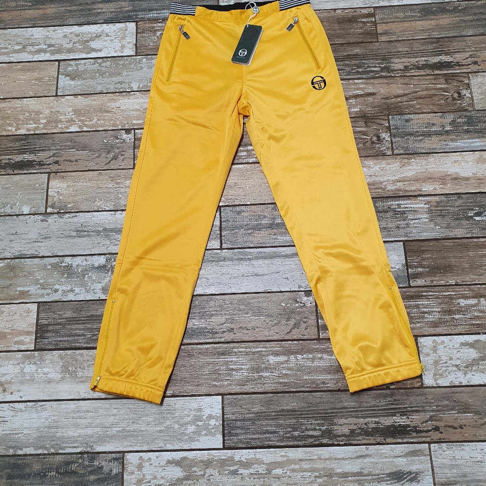 Sergio Tacchini yellow track pants size xs
